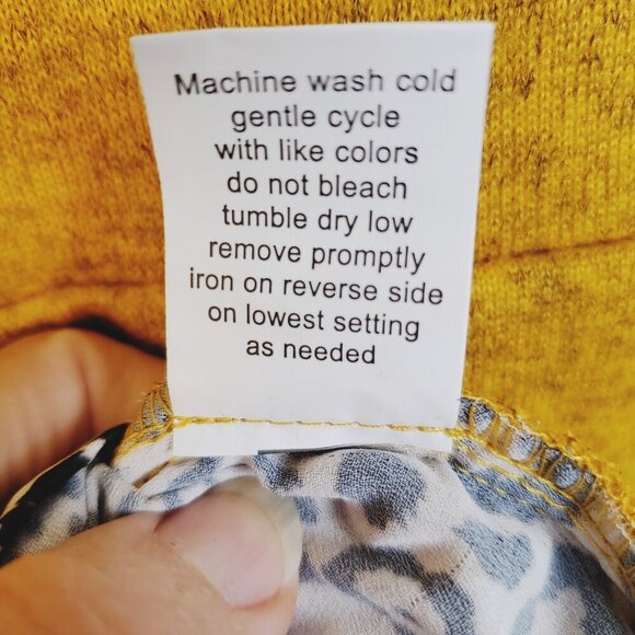 NWT NY Collection Womens Gold/Leopard print Top Sz Petite Large Wild Print - Picture 7 of 10